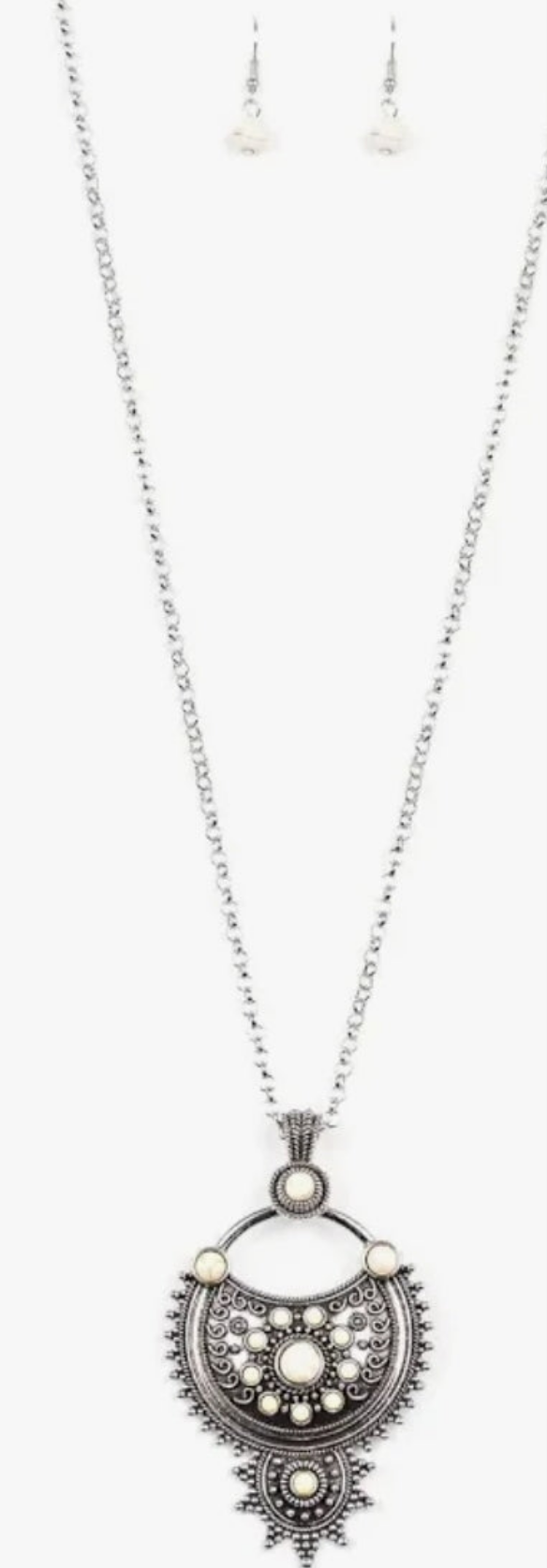 Solar Energy White Necklace