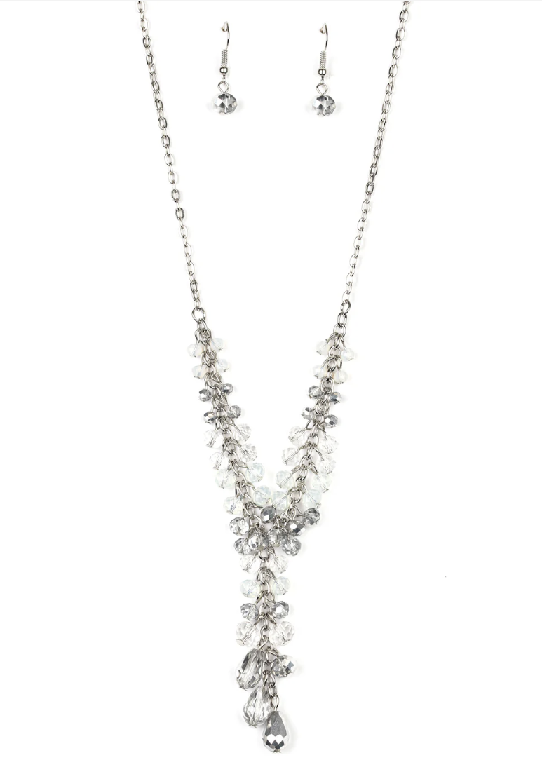 Iridescent Illumination Silver Necklace