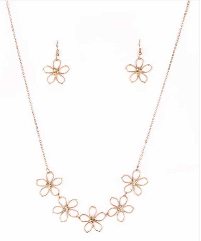 Hoppin' Hibiscus Necklace Copper