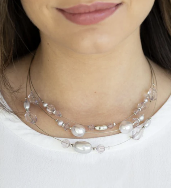 Pacific Pageantry Silver Necklace