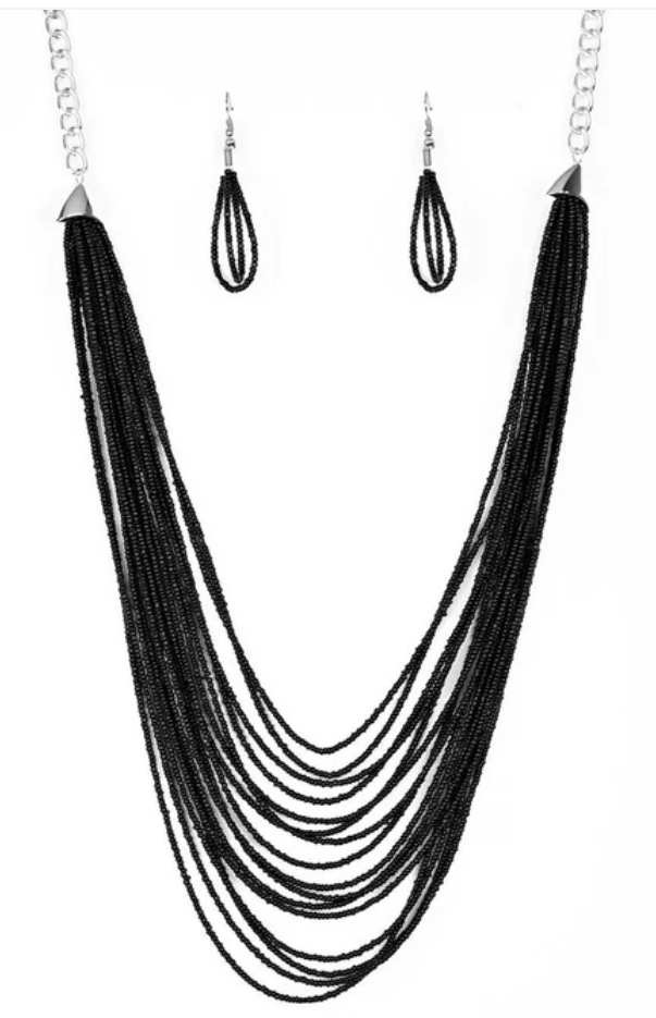 Peacefully Pacific Silver Necklace