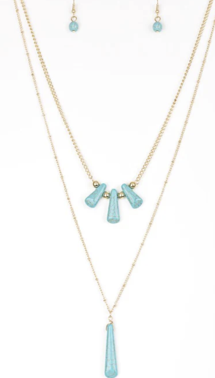 Basic Groundwork Blue Necklace