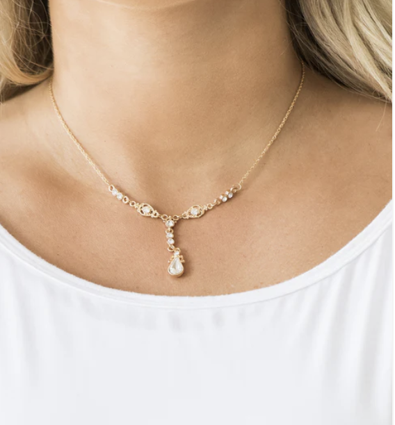Diva Dazzle Gold Necklace