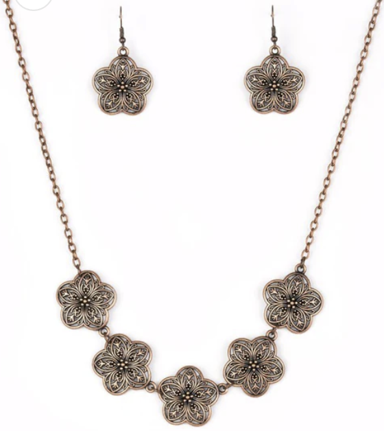 Garden Groove Copper Necklace