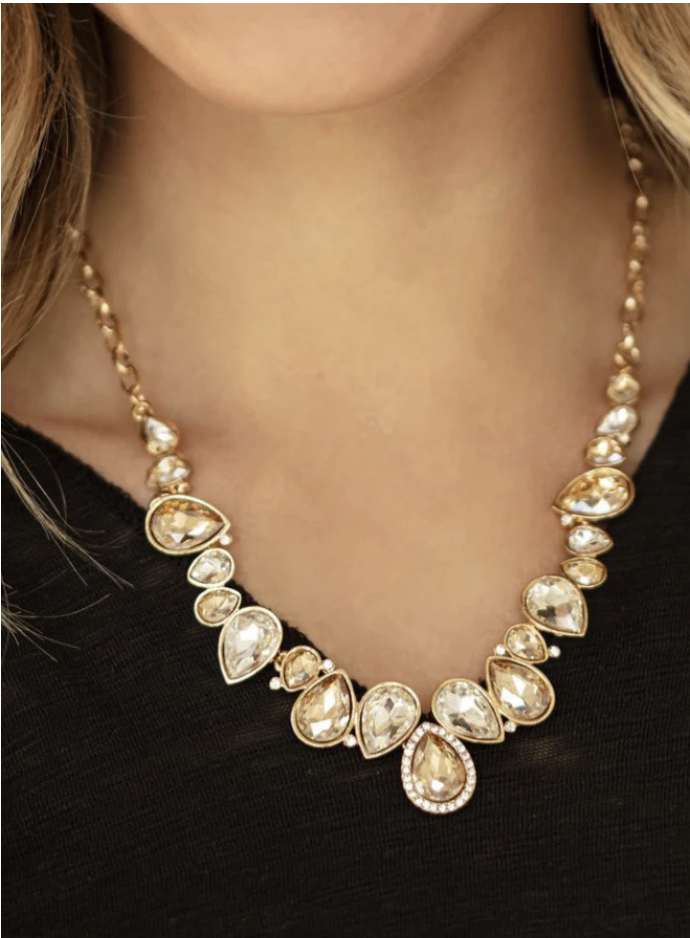 I Want It All White Necklace