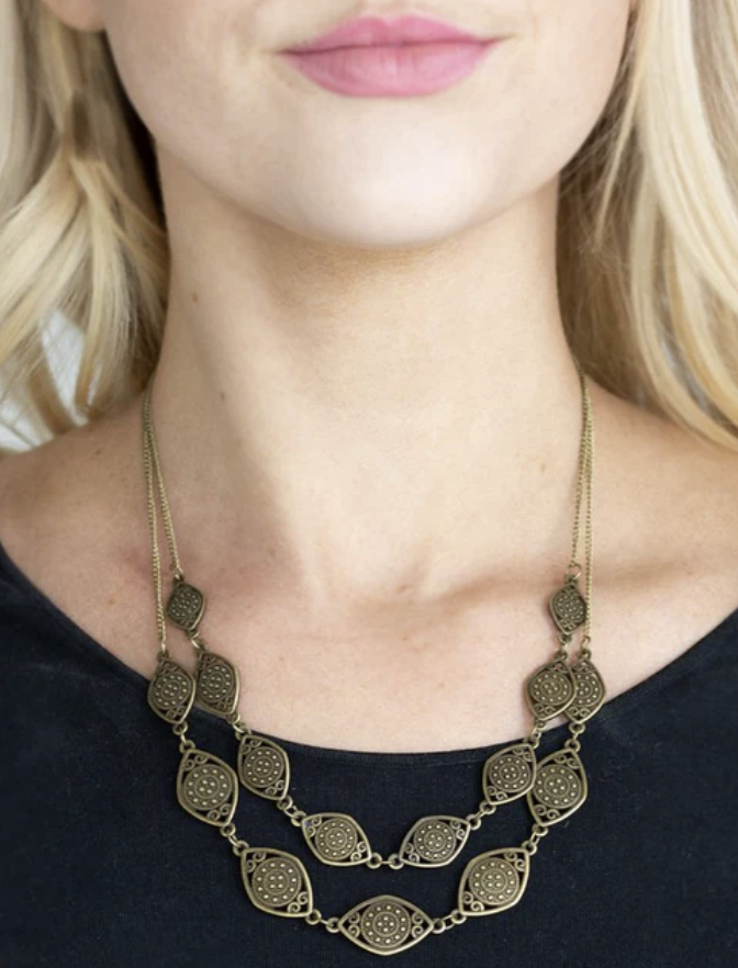 Make Yourself at HOMESTEAD Brass Necklace