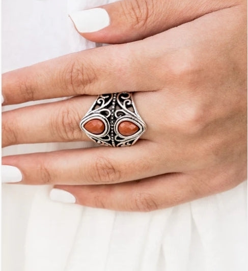 Rio Rainfall Brown Jewelry Set