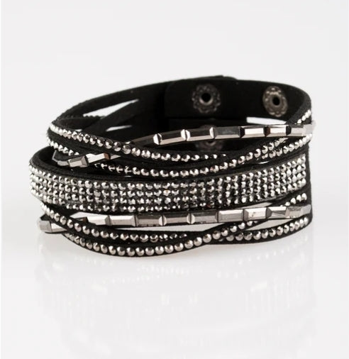 Tough Girl Glamour Silver Bracelet