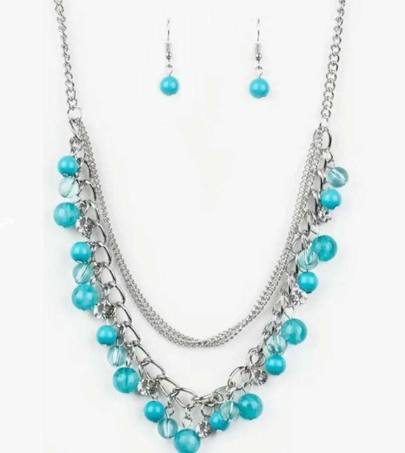 Wait and SEA Blue Necklace