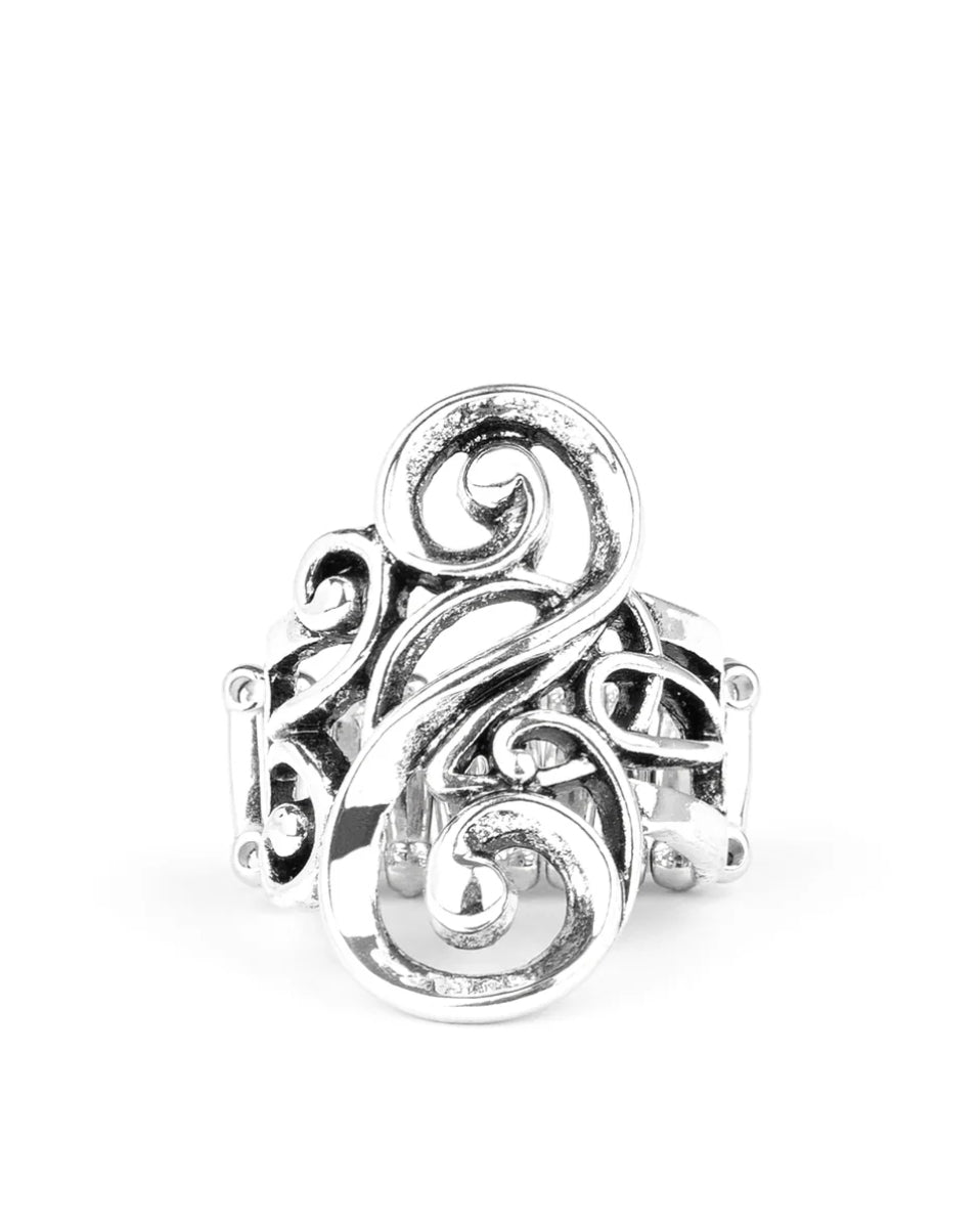 Musical Motif Silver Fashion Ring