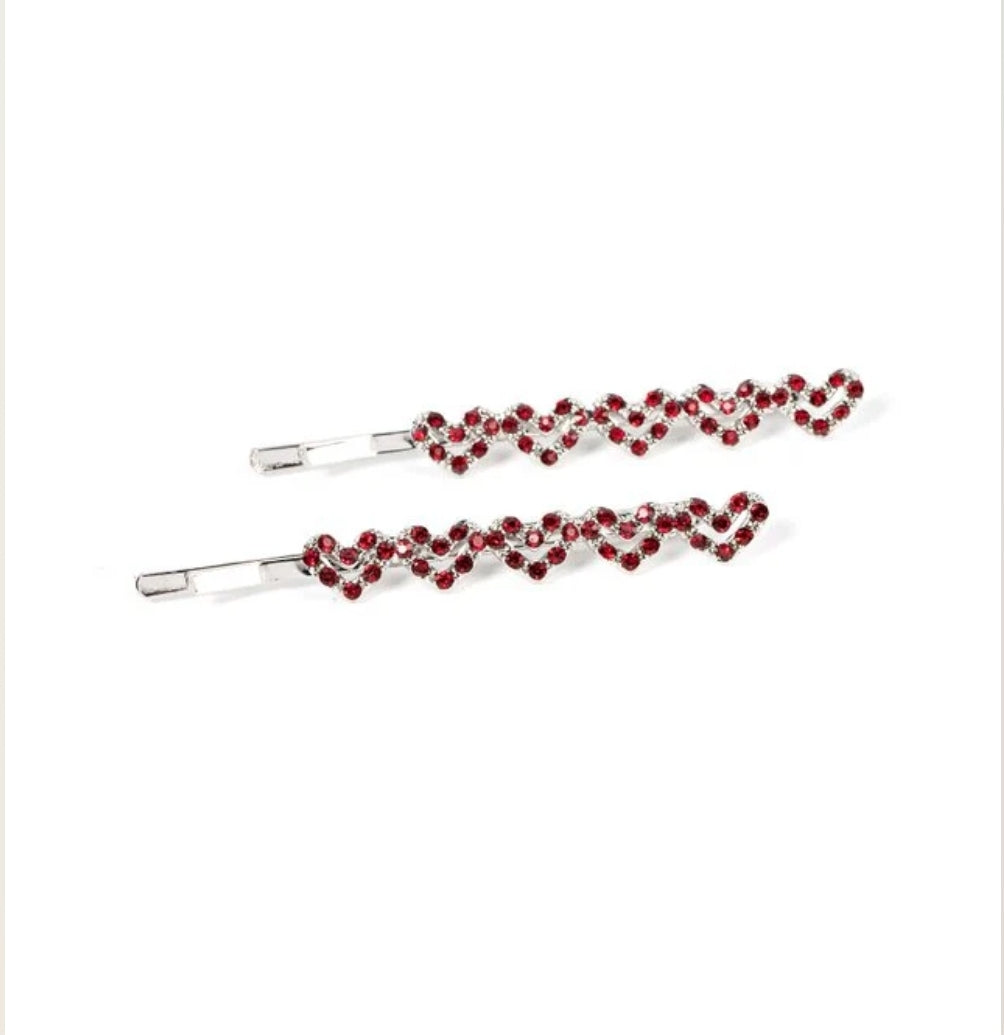 Thinking of You Red Hair Clip