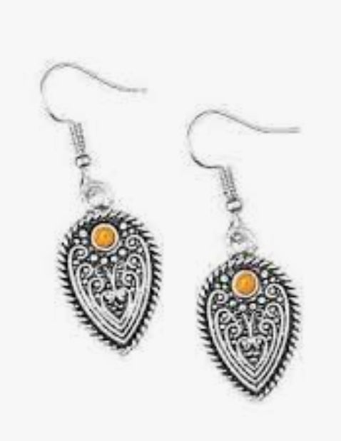 Distance Pasture Orange Earring