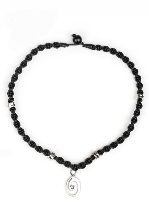 Surfer Spiral Silver Urban Necklace