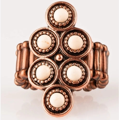 River Rock Rythym Blue Ring