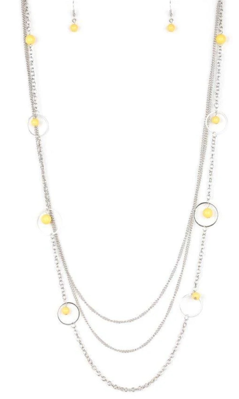 Collectively Carefree Yellow Necklace