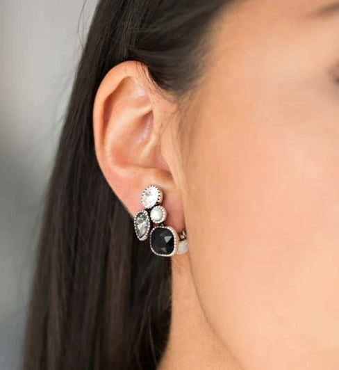 Super Superstar Black Earring Clip-On