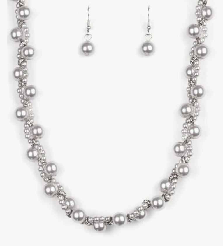 Uptown Opulence Silver Necklace