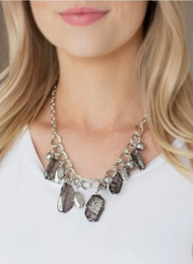 Chroma Drama Black Necklace