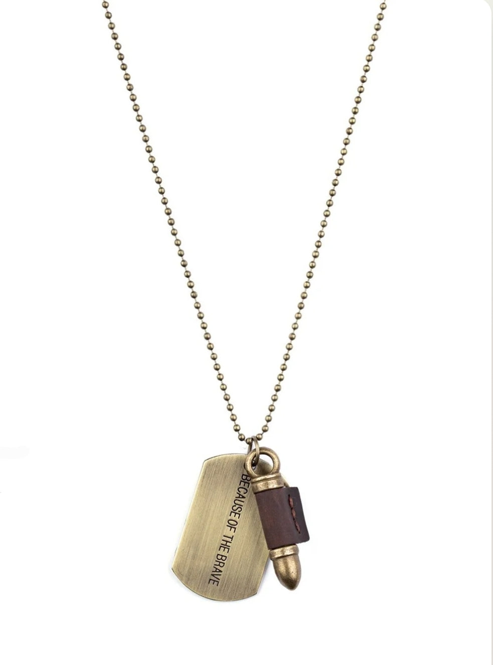 Proud Patriot Brass Necklace