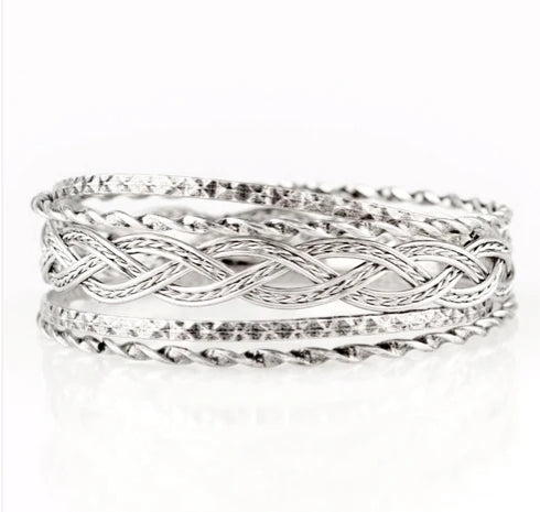 Straight Street Bracelet Silver