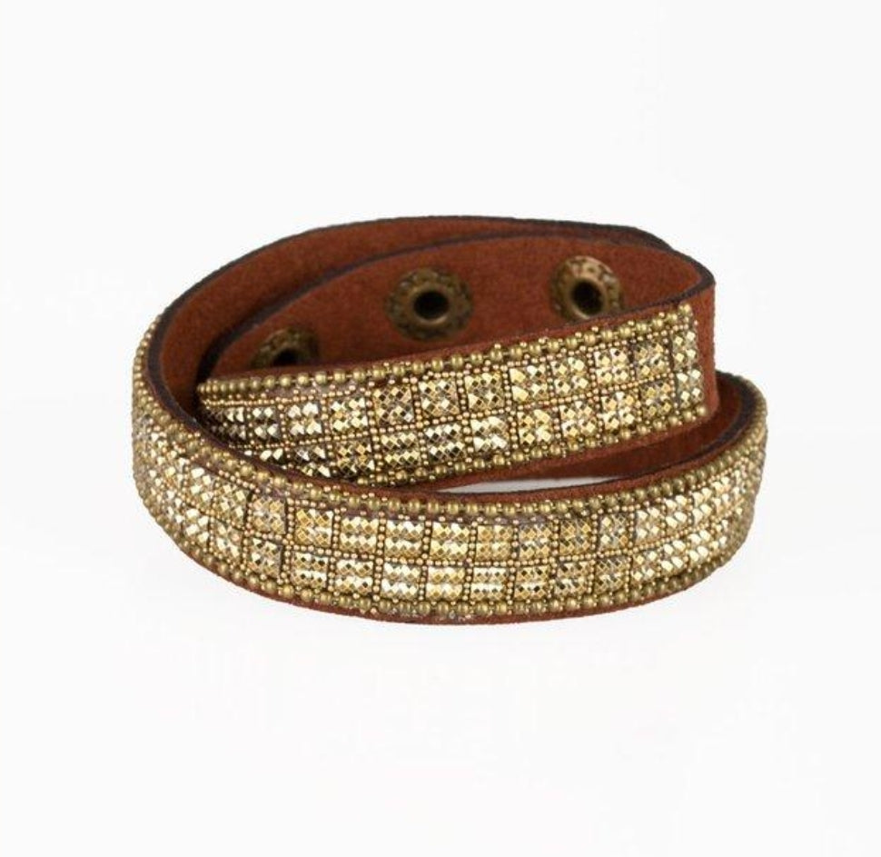 Rock Band Refinement Brass Bracelet