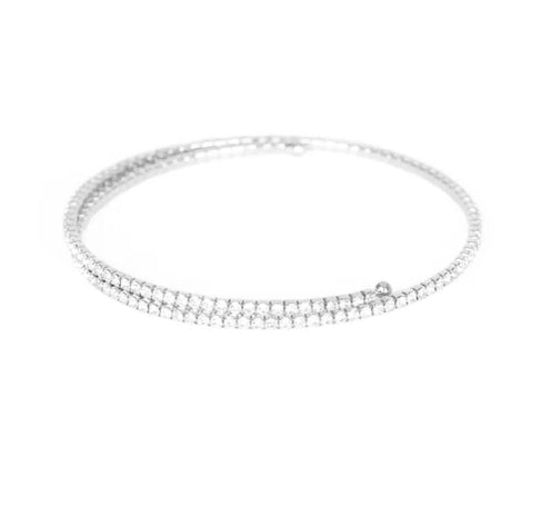 Sleek Sparkle White Bracelet