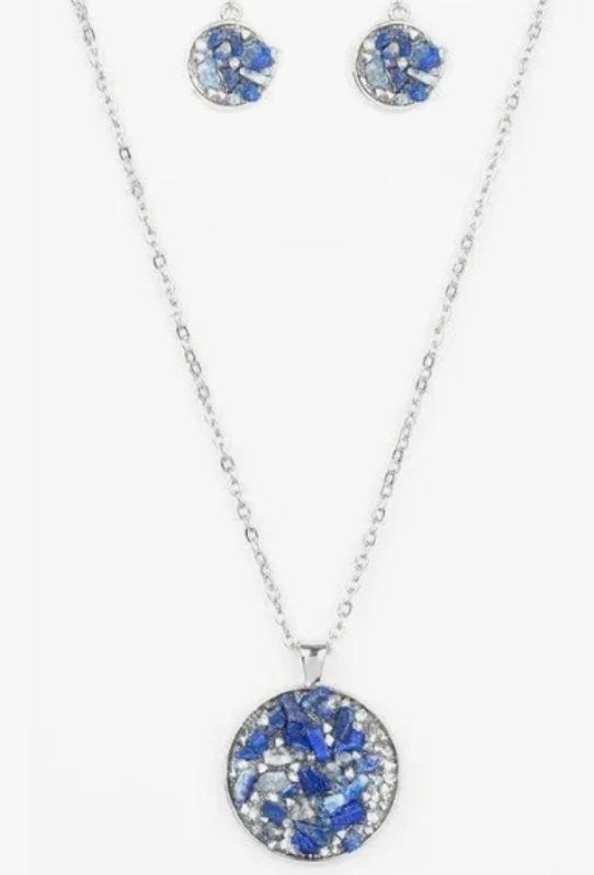 Glam Crush Monday Blue Necklace