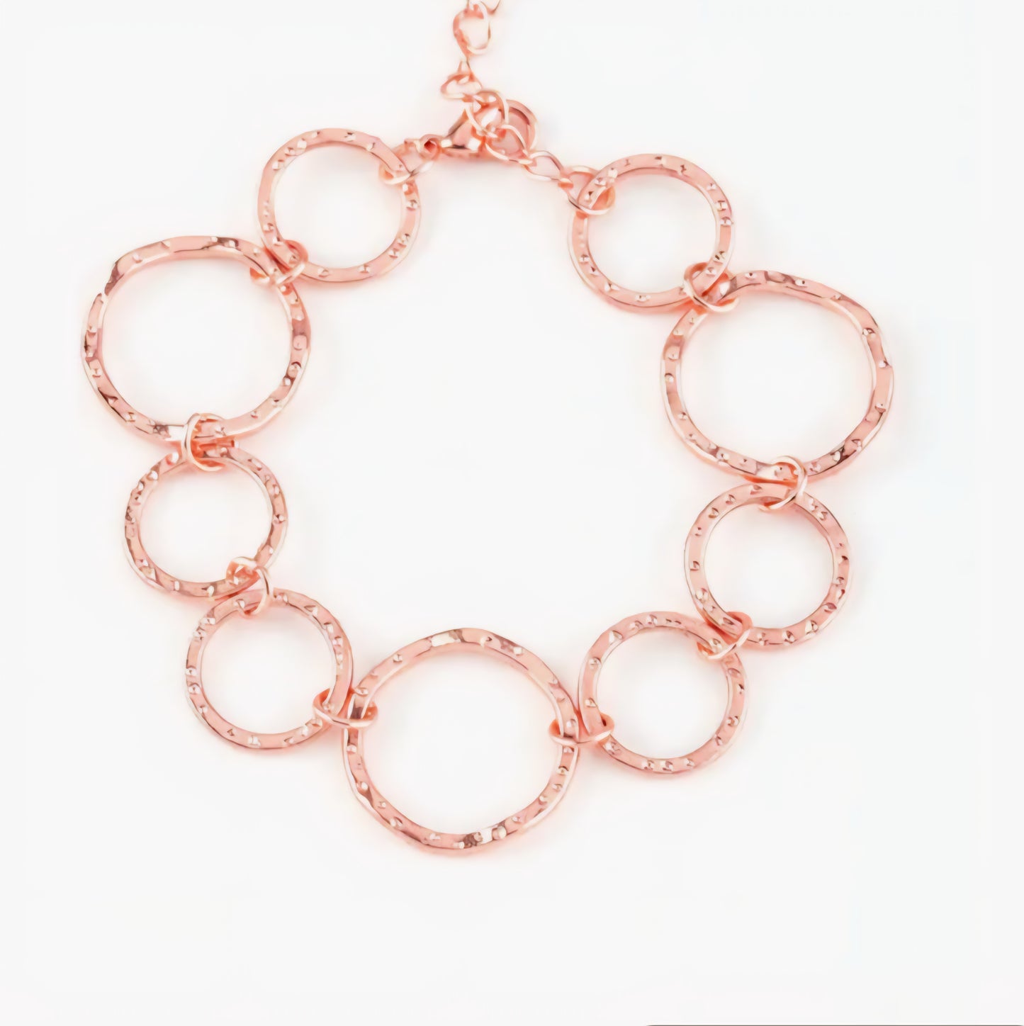 Ring Up The Curtain Copper Shiny Bracelet