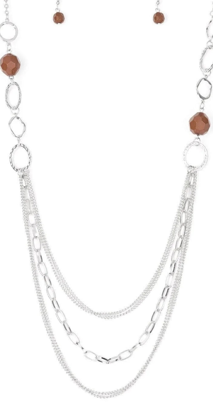 Margaritas Maquerades Brown Necklace