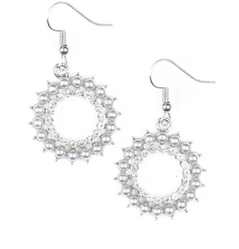 Wreathed in Radiance Silver Earring