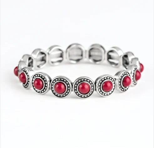 Globetrotter Goals Red Bracelet