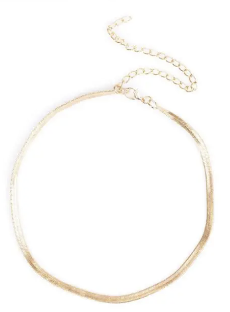 Serpentine Sheen Gold Choker