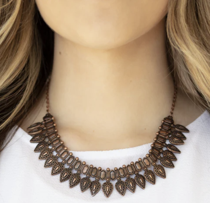 When the Hunter Becomes The Hunted Copper Necklace