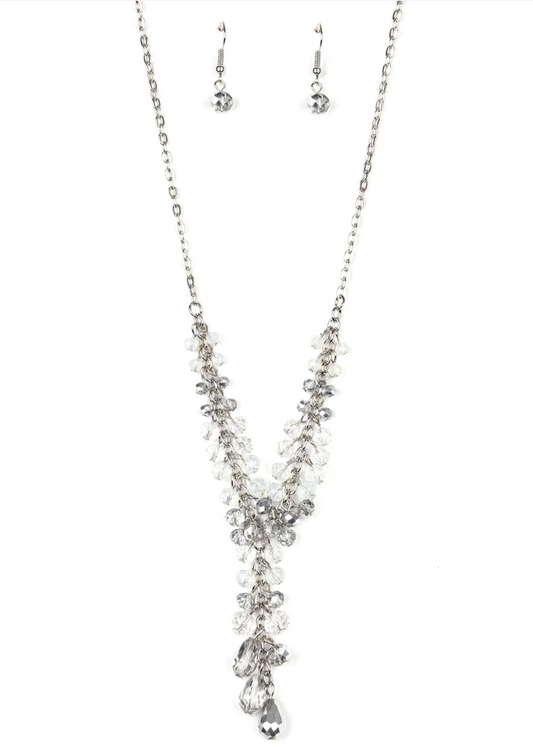 Iridescent Illumination Silver Necklace