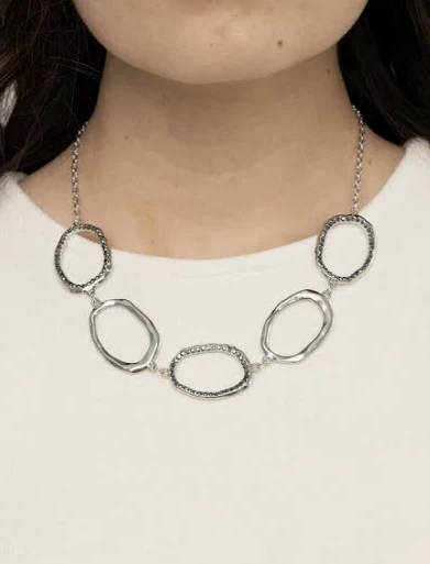 Gritty Go-Getter Silver Necklace