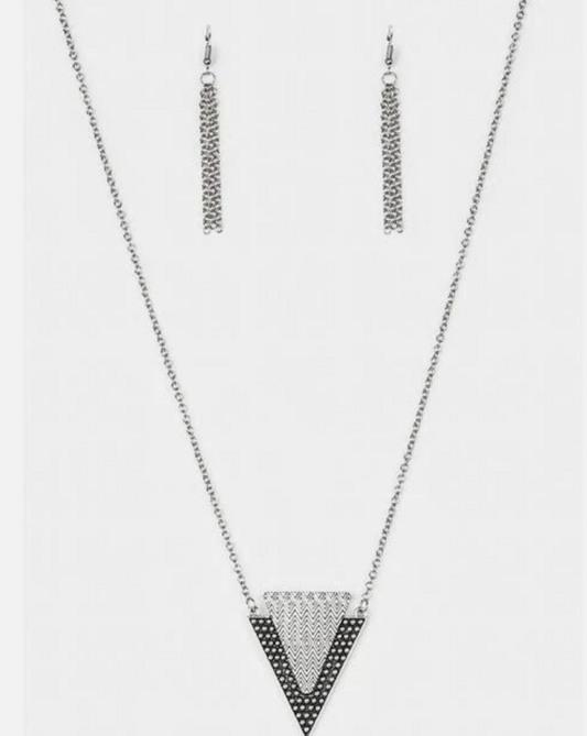 Ancient Arrow Silver Necklace
