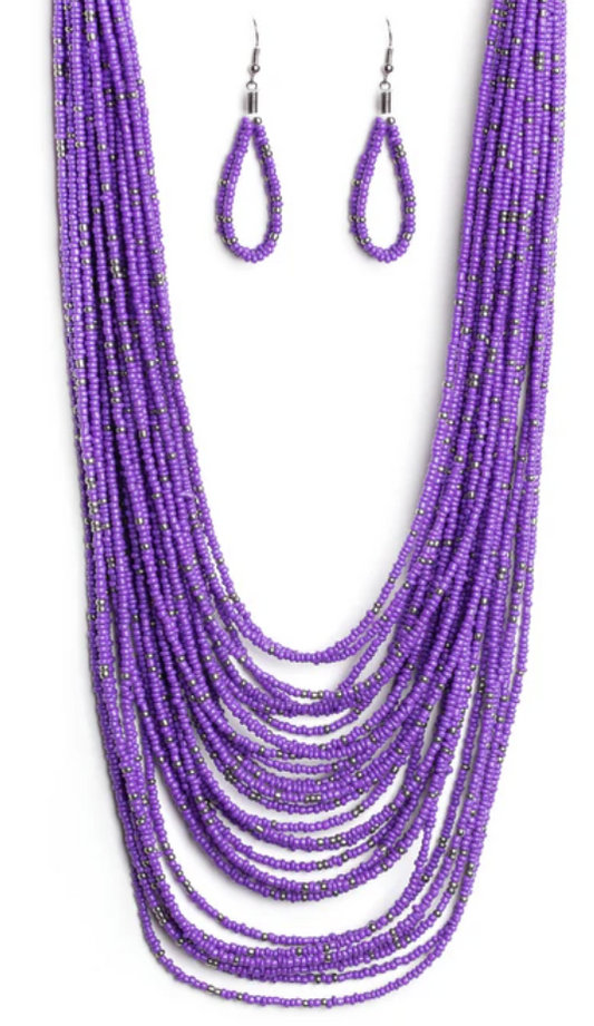 Rio Rainforest Seed Bead Necklace