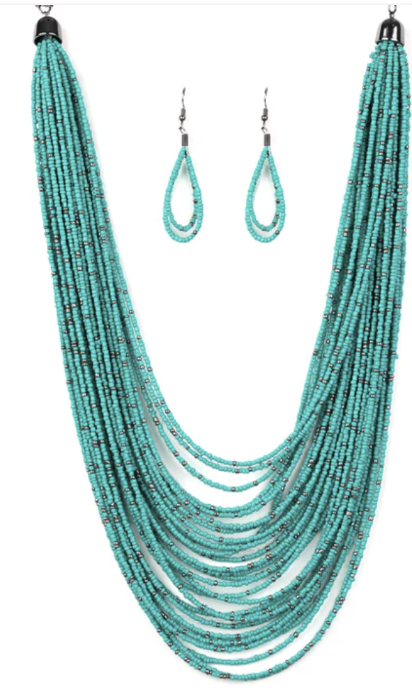 Rio Rainforest Seed Bead Necklace