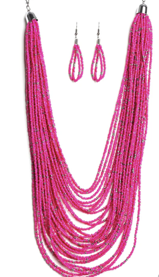 Rio Rainforest Seed Bead Necklace