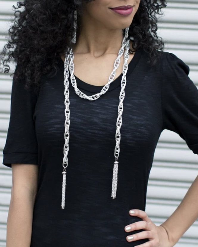 Scarfed For Attention Necklace