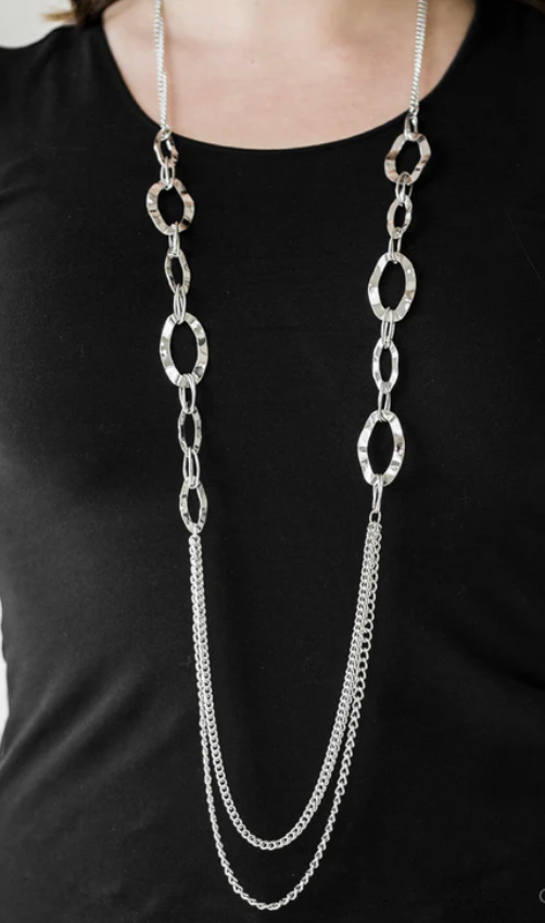 Street Beat Lanyard Necklace Silver