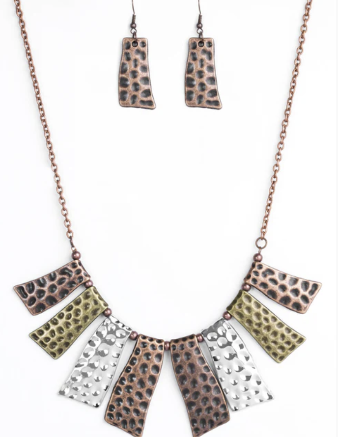 A Fan Of The Tribe Copper Necklace