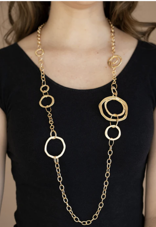 Amped Up Metallics Gold Necklace