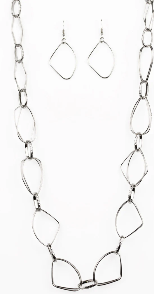 Attitude Adjustment Silver Necklace