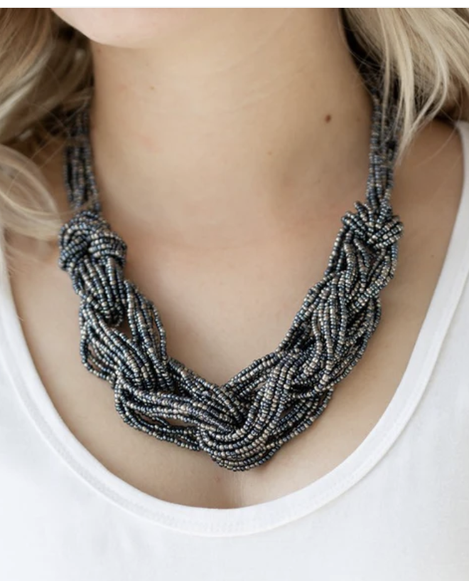 City Catwalk Blue Necklace