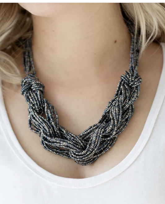 City Catwalk Blue Necklace