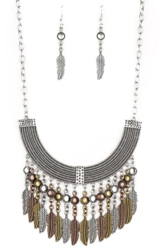 Fierce in Feathers Multi Necklace