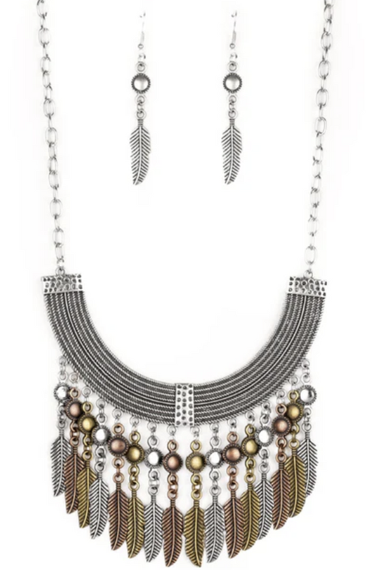 Fierce in Feathers Multi Necklace