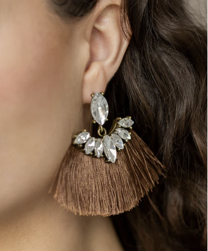Formal Flair Brown Post earrings