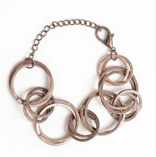 Give Me A Ring Copper Bracelet